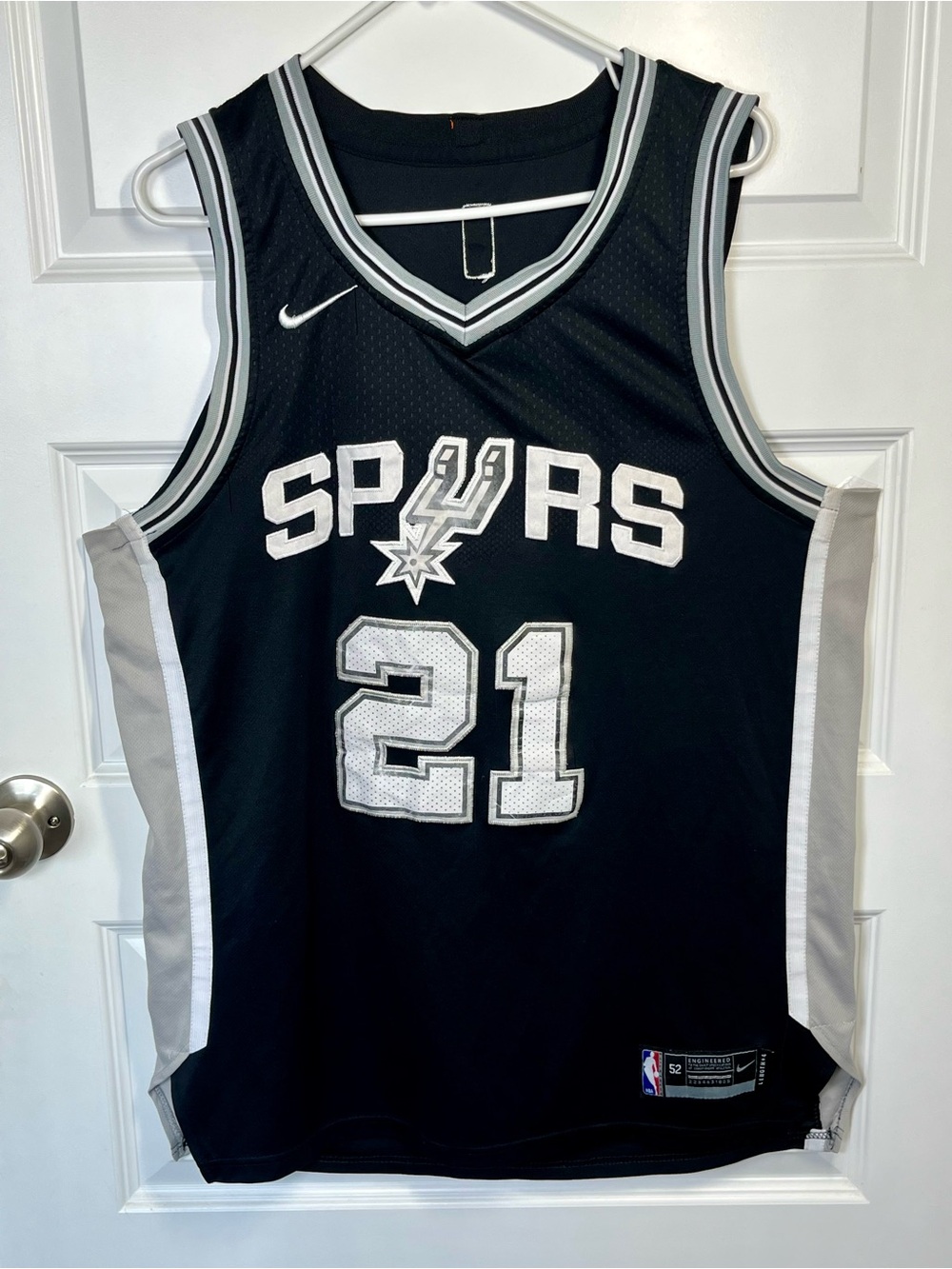 Vintage Nike Tim Duncan Spurs 21 Authentic NBA Jersey Size 52 XXL